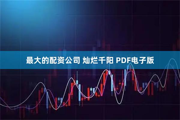 最大的配资公司 灿烂千阳 PDF电子版